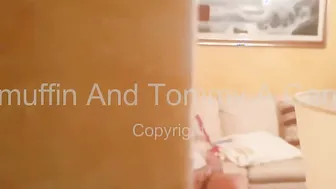 He comes into to steal but then masturbates spying on her inside the shower