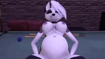 Cum on Foot Pregnant Loona Does a Toejob White Bro HELLUVA BOSS SFM