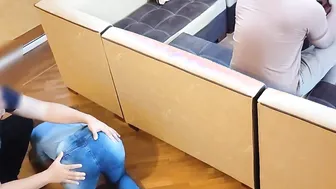 I take the opportunity to riding my BFs horn with my stepbrother who fucks me from behind my cuckold BF