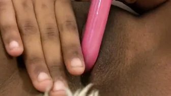Crazy Sexy african star Lola moans as she plays into her