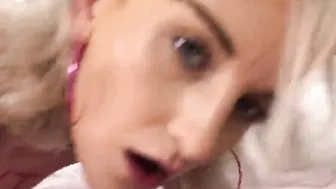 Smalltitted blonde teens getting pussybanged after casting