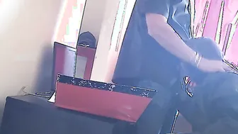 secretary sucking off the owners dick