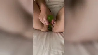 Posing Unshaved Twat with Spiral Vibrator Sex Dildo American Cougar