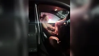 Strip/ inserting buttplug and masturbating inside parking lot