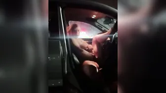 Strip/ inserting buttplug and masturbating inside parking lot
