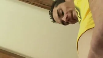 Chubby mommy enjoying ride and sucking off pov