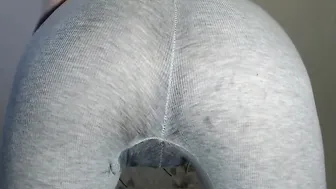 Eighteen Multiple Squirt into Grey Pants