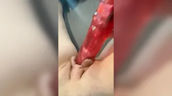 Bae mom fucks vagina with sex toy