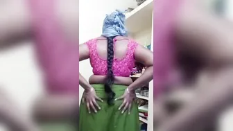 Desi removing dress