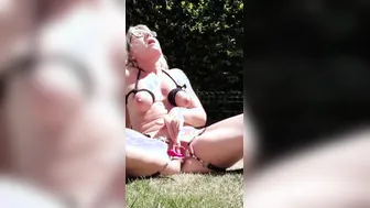 Garden squirt outdoors