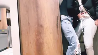 His milf doesnt know Im having sex into her own room.