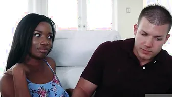 Hot Ebony Milf Yasmine De Leon Gets Her Pussy Drilled Deeply By Big White Cock