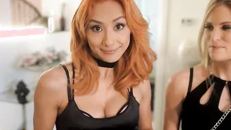 pov - Three-Way fun with 2 goddess bimbos Candee Licious