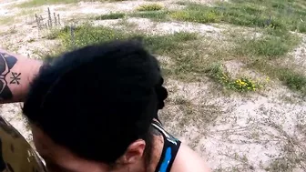 Very Sloppy Outside Cocksucking From Tattoed Russian Dirtbike 18 Year Old