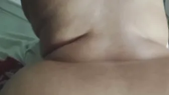 My friend fucks my huge booty until I fill it