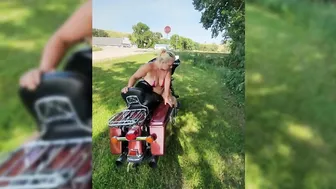 Wifey teasing with harley public part three