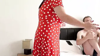 Busty MILF Step-Aunt Janey Fucks Her Messy Step-Nephew  gets Creampie 2