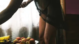 Sex With Fruits Slender cunt with mouth Forget About bf
