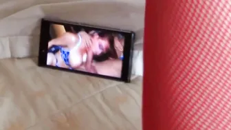 I masturbate watching porn before gets banged inside the butt