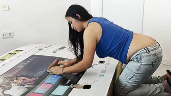 Fucking my friends mother through a hole in a box she thought I was her husband 3