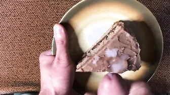 Cum Cake - Caden Jerks Off onto a Slice and