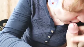 Older milf Oral Sex and Cum Drink Before Bed