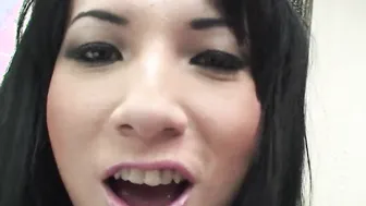 Beauty Dark Hair Tgirl getting her Tight Butt Licked and riding