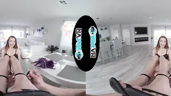 WETVR Bound Up Fun Dark Haired Nailed With Mouthful Into VR