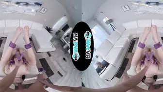 WETVR Bound Up Fun Dark Haired Nailed With Mouthful Into VR