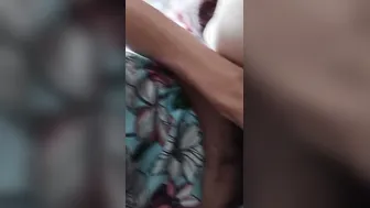 Gigantic pad inside white underwear.