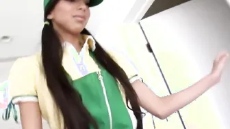 Alexis Love - US SOLO Masturbation Thin black Hottie with