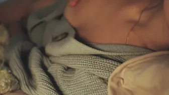 A young mom woke up from an sensual dream and began to caress herself. Close-up orgasm into 4K