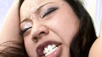Kya sucks and fucks big cock in interracial sex