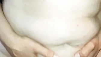 My stepmoms cunt started soak and she cum on my