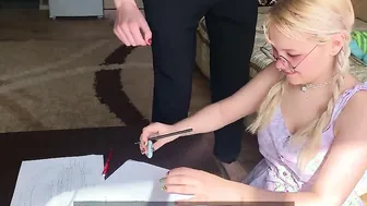 Shy college girl's Secret Crush - Tutoring Turned Into Sex