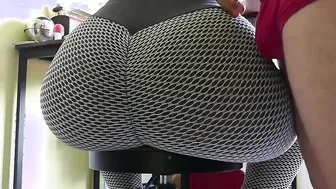 My young step Sisters huge booty tight into her Yoga
