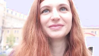 GERMAN SCOUT - Petite Ukrainian Redhead 18 Lina Joy Pickup