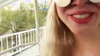 hot outdoor plowed and facial inside the amusement park. Outdoors fellatio and cum inside butt on the ferris wheel
