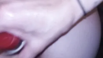 Bf Getting Fuck By Big 9 inch Sex Toy Toy