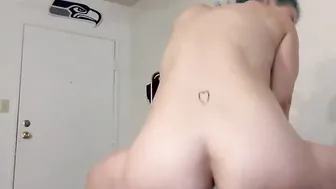 cum three times while fucking my butt with 1 of my toys