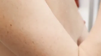 Stepmother allowed stepson to see how she cleans her teeth nude and shaves her armpits.