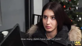 Debt4k. Skinny women finds sex the best way to return