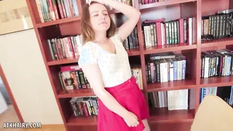Ingrid Gets Naked Off Her Skirt to Finger Herself On A