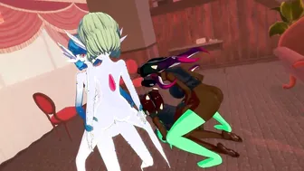 Futa Sex Party: Gardevoir and Marina have a all out Clone Gang Bang