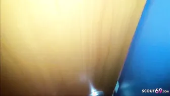 German BBW Step Sister Seduce to Fucked into Restroom by