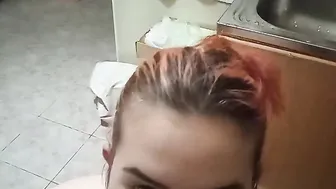 Monstrous rod getting blown on by a cutie