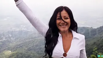 The number 1 black actress from Colombia Mariana Martix goes paragliding masturbating nude