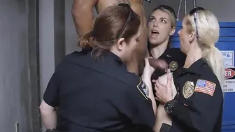 three female officers team up