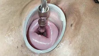 Inserting my new dildo deep into my Cervix for you
