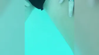 SQUIRTING INSIDE THE POOL